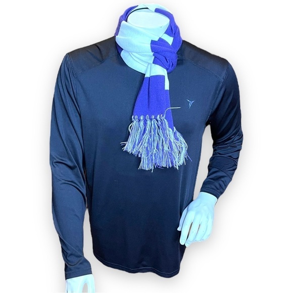 NWOT Unisex Sport-Tek Purple and White Spectator Scarf - 61”x8” - Picture 4 of 10